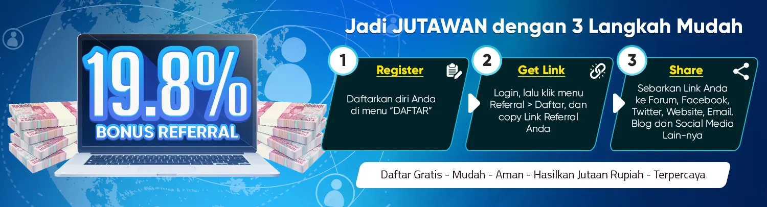 Bonus Refferal Maniaslot | Hadiah Taruhan Online | Promo Terbaru